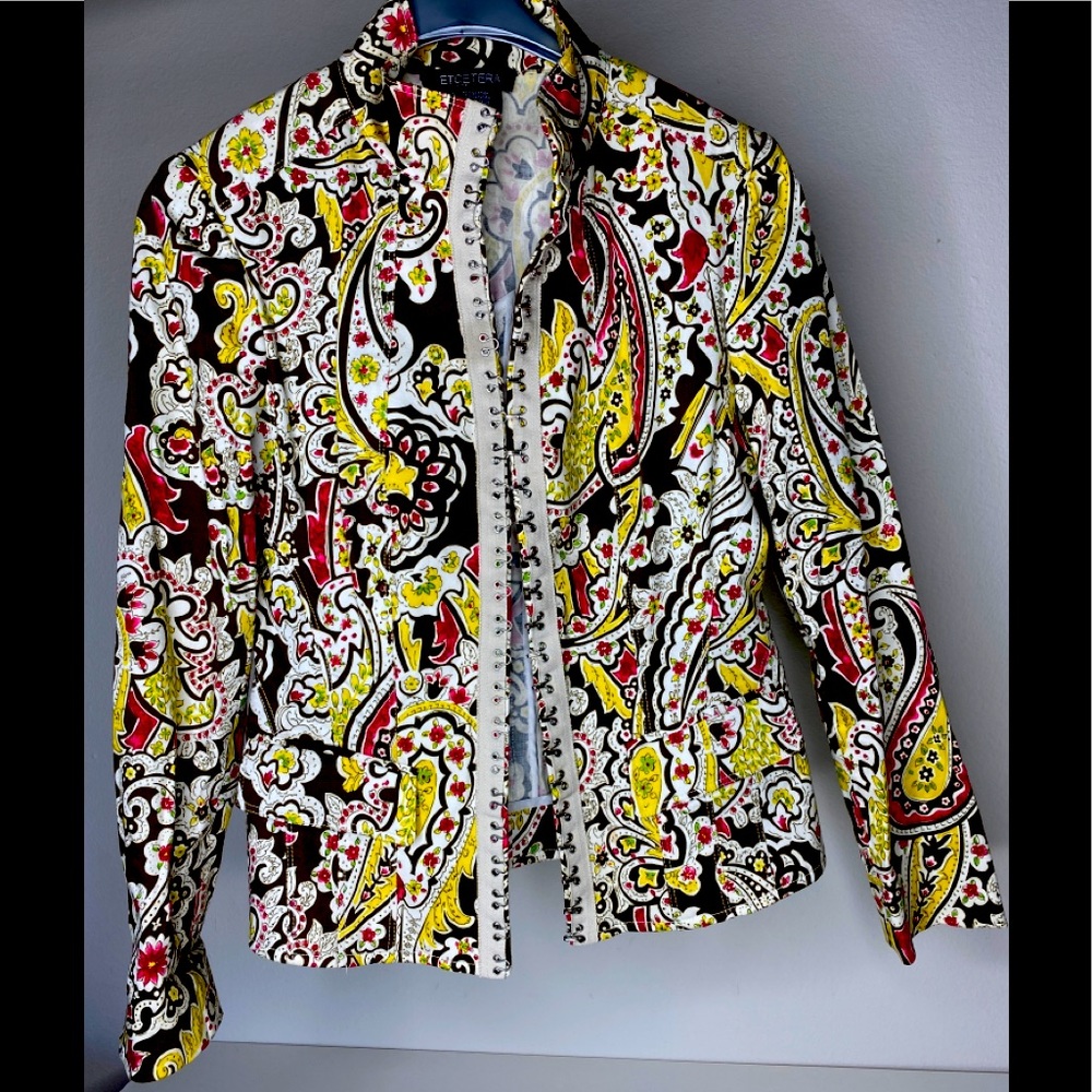 Etcetera multi color blazer